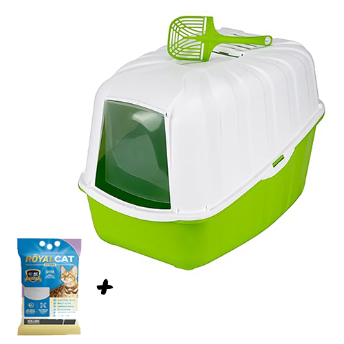 Cat Litter Box (Castle) + Free Litter Bag