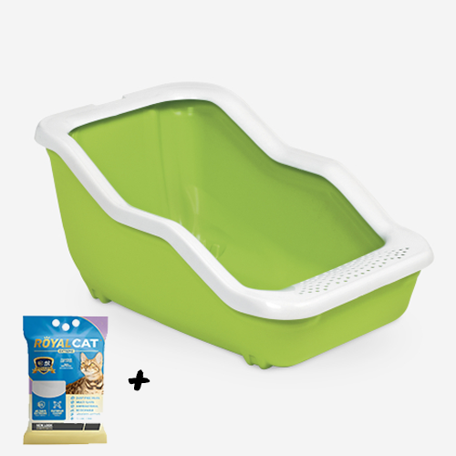 Cat Litter Box (Roof Top) + Free Litter Bag